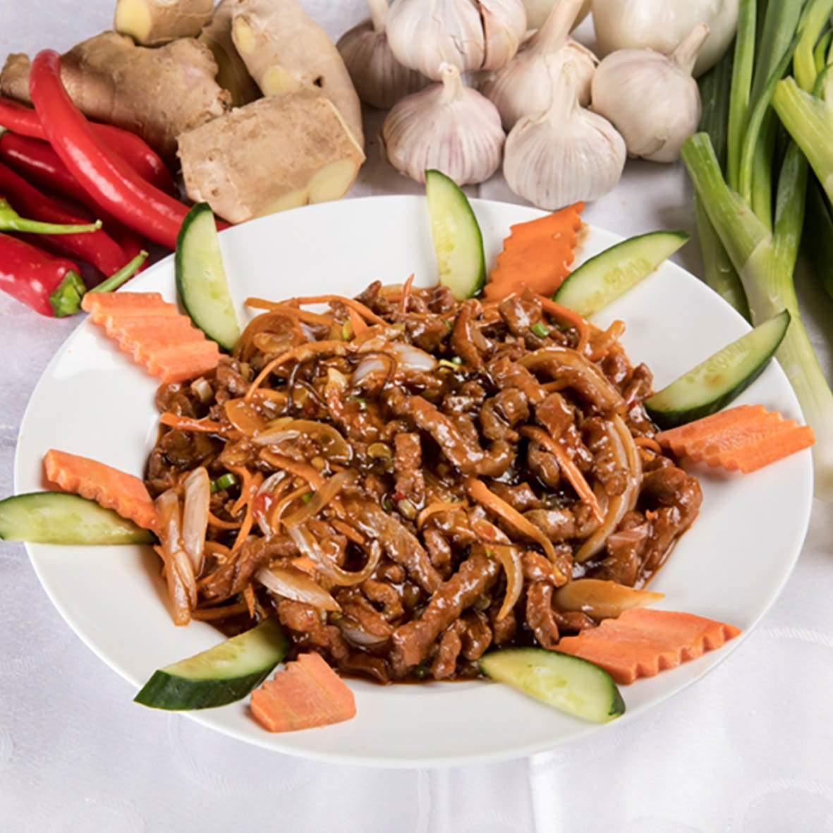 Sliced Beef with Special Sauce