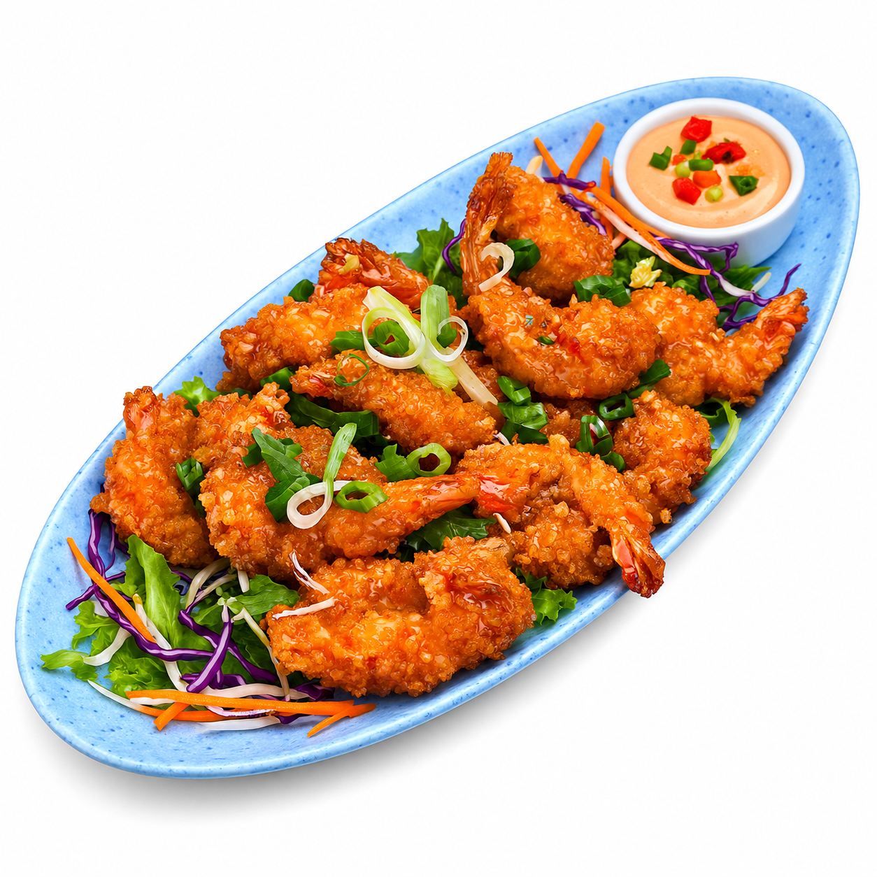 Golden Fried Prawns