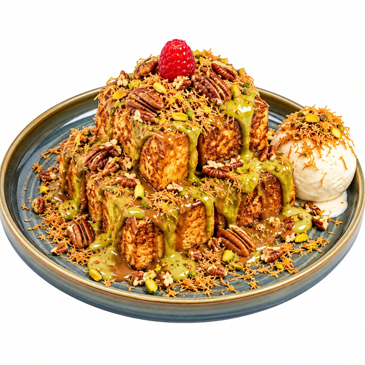 French Toast Kunafa Pistachio