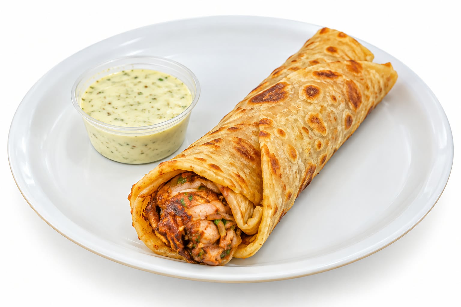 Beef Bihari Roll With Mayonnaise And Garlic