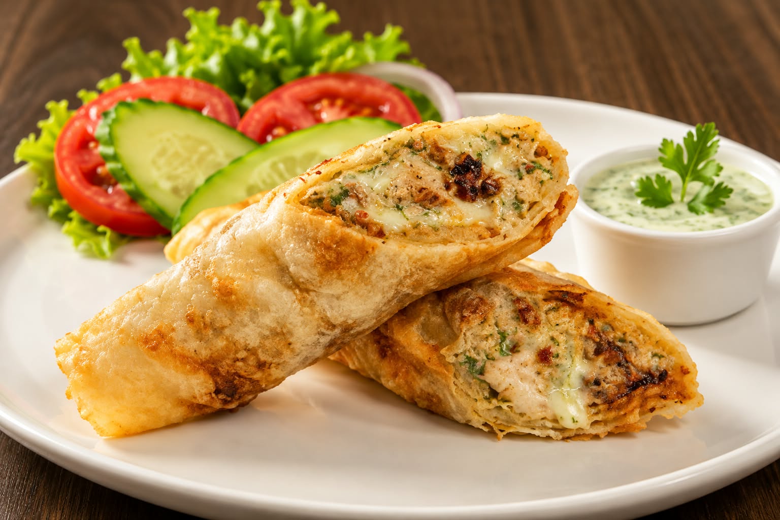Seekh Kabab Mayo Garlic Roll